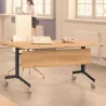 EUREKA│Table abattante rectangulaire Profondeur 70 cm avec voile de fond
