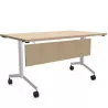 EUREKA│Table abattante rectangulaire Profondeur 70 cm avec voile de fond