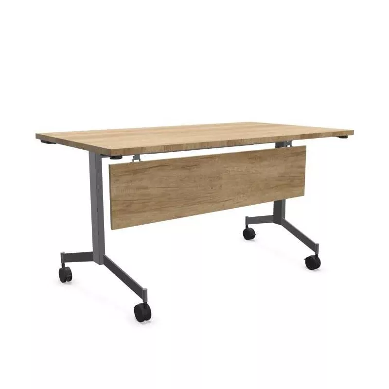 EUREKA│Table abattante rectangulaire Profondeur 80 cm avec voile de fond