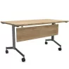 EUREKA│Table abattante rectangulaire Profondeur 80 cm avec voile de fond