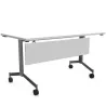 EUREKA│Table abattante rectangulaire Profondeur 80 cm avec voile de fond