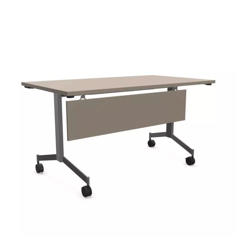 EUREKA│Table abattante rectangulaire Profondeur 80 cm avec voile de fond