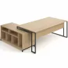 STRICTO│Bureau Direction avec meuble retour ouvert
