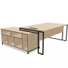 STRICTO│Bureau Direction avec meuble retour ouvert