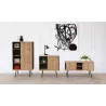 ALTO RANGEMENT|Armoire H105 cm porte battante sur pieds