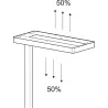 MAUL│Lampadaire LED MAULjuvis capteur réglable - argent