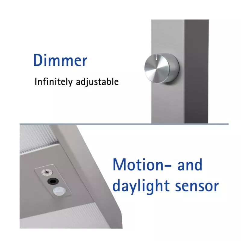 MAUL│Lampadaire LED MAULjuvis capteur réglable - argent