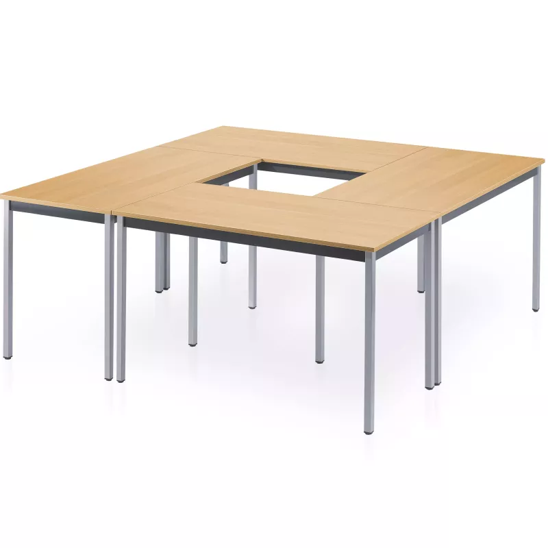 POLYVALENTE-TMR│Table modulaire L 120 à180 cm
