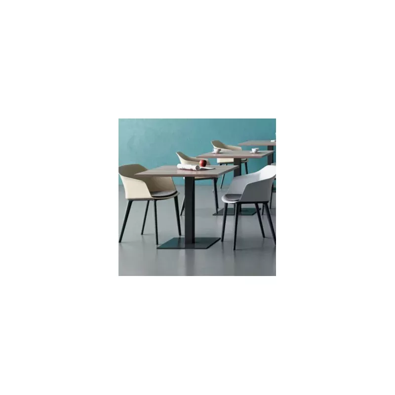 ELOISE│Table H 73.5 cm plateau et pied carré