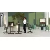 LUTZ 2 épaisseur 25MM│Bureau électrique simple motorisation - 3 mémoires de position - USB A+C