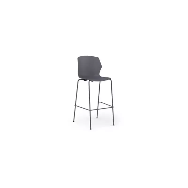 NO FRILL│Tabouret polypropylène structure graphite 7 coloris à choix