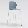 NO FRILL│Tabouret polypropylène structure blanche 7 coloris à choix