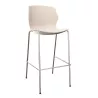 NO FRILL│Tabouret polypropylène structure chromée 7 coloris à choix