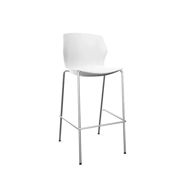 NO FRILL│Tabouret polypropylène structure chromée 7 coloris à choix