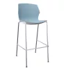 NO FRILL│Tabouret polypropylène structure chromée 7 coloris à choix
