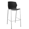 NO FRILL│Tabouret polypropylène structure chromée 7 coloris à choix