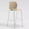 NO FRILL│Tabouret polypropylène structure chromée 7 coloris à choix