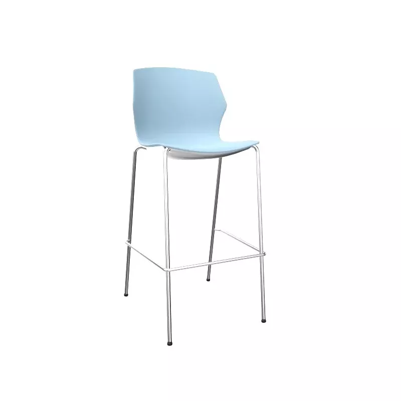 NO FRILL│Tabouret polypropylène structure chromée 7 coloris à choix