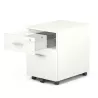 EOL ECO│Caisson 2 tiroirs mélaminé sous bureau poignée Alu-2 coloris