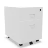 EOL ECO│Caisson 2 tiroirs mélaminé sous bureau poignée Alu-2 coloris