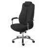 24H PRO│Fauteuil de travail - usage intensif 24H/24│Noir/Chromé