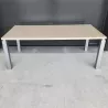 KARAOL│Bureau droit│L200 x p100│Chêne fil/Gris aluminium
