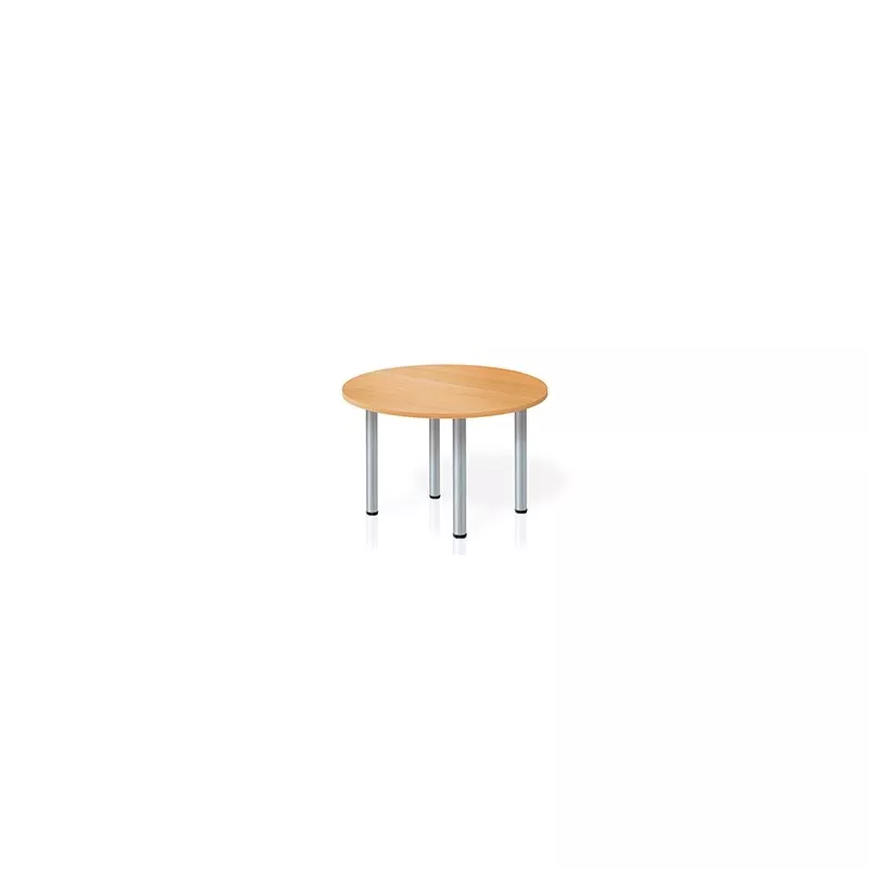 Table de conférence EOL ronde sur 4 pieds tube en acier