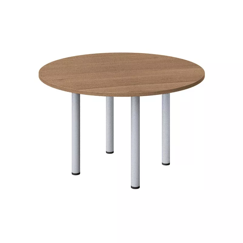 Table de conférence EOL ronde sur 4 pieds tube en acier