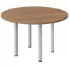 Table de conférence EOL ronde sur 4 pieds tube en acier