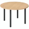 Table de conférence EOL ronde sur 4 pieds tube en acier