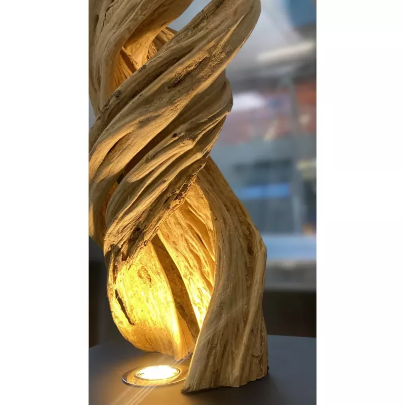 VEGETALIGHT│Lampe décorative végétale Liane - bois flotté