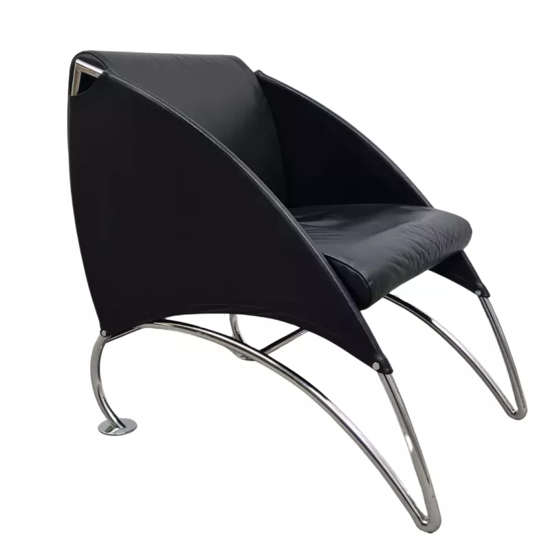 Sitag Chauffeuse en Cuir noir
