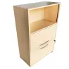 SITAG│Armoire│ Longueur 80 profondeur 40 cm│Niche ouvert-Clapet-Dossier suspendu│Erable