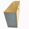 SANMA│Armoire│L 180 cm - 4 portes │Chêne Clair / Aluminium