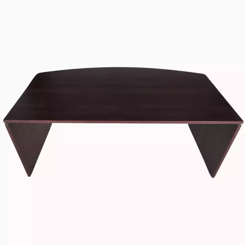 MOKA│Bureau de direction arqué │Chêne Royal Brun