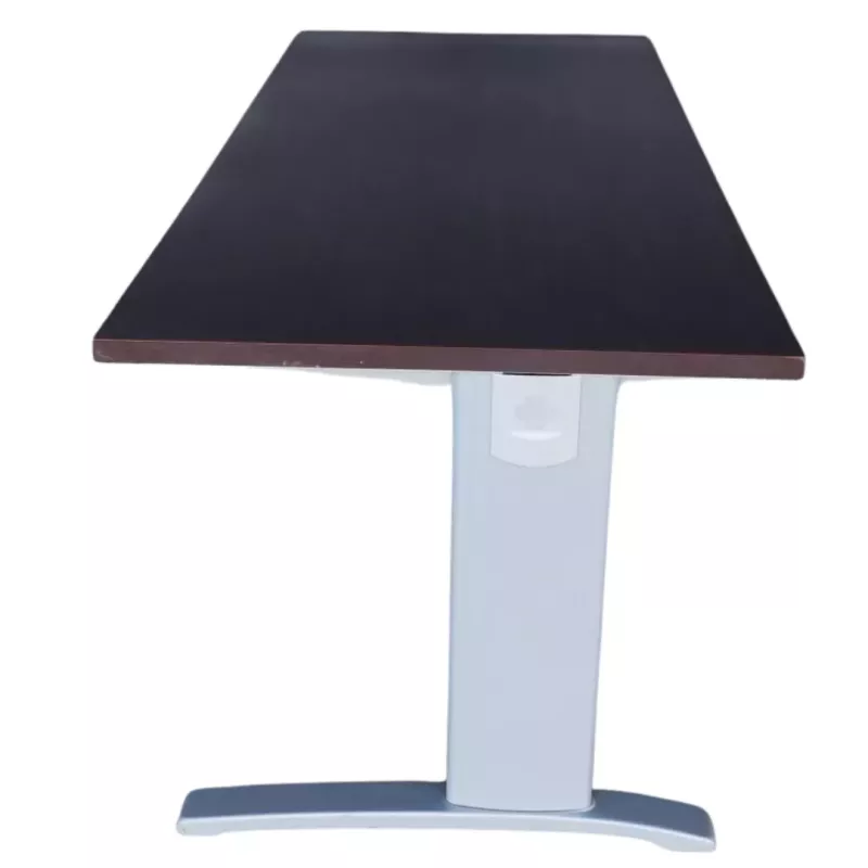 MOKAWE │Bureau droit L 180 - Moka / Gris Alu