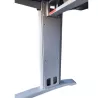 MOKAWE │Bureau droit L 180 - Moka / Gris Alu