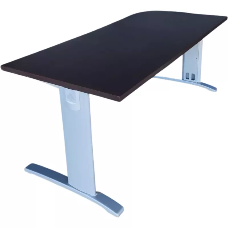 MOKAWE │Bureau droit L 180 - Moka / Gris Alu