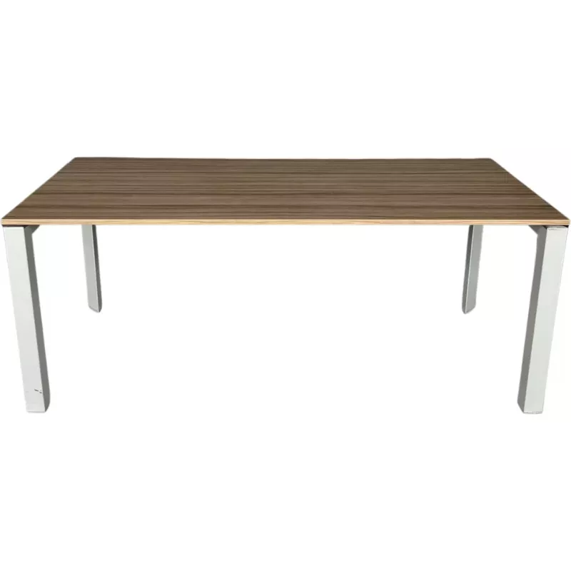 STUL│Bureau L180 x p80 x H 72 cm│Walnut / Gris alu