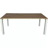 STUL│Bureau L180 x p80 x H 72 cm│Walnut / Gris alu