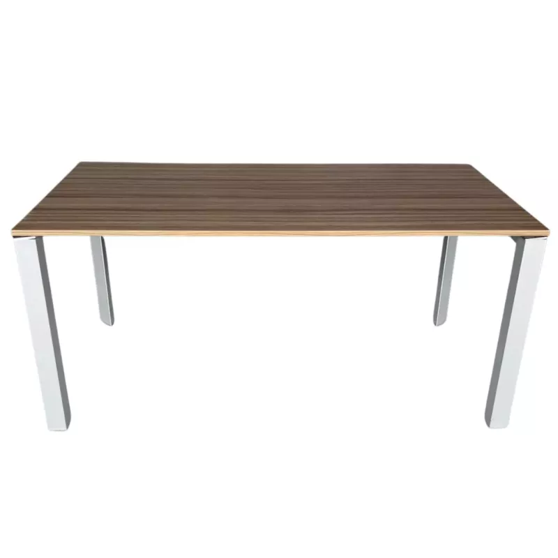 STUL│Bureau L160 x p80 x H74 cm│Walnut / Gris alu