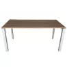 STUL│Bureau L160 x p80 x H74 cm│Walnut / Gris alu