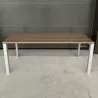 STUL│Bureau L180 x p80 x H 72 cm│Walnut / Gris alu