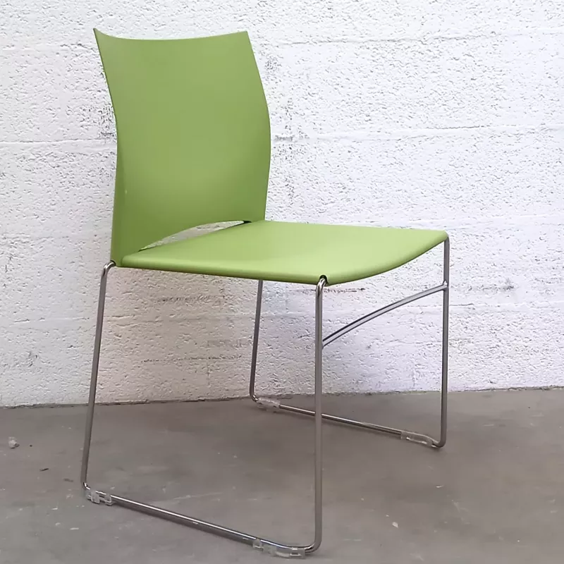 Chaise Mobel linéa en ABS vert pomme