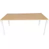 CONECT│Bureau droit│ L180 x p90│Chêne Clair/Blanc