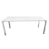 STEELCASE│Bureau droit Hauteur réglable L 180│Modèle Kalidro│Blanc/Gris alu
