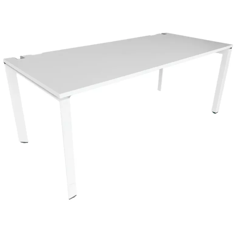 STEELCASE│FRAMEONE│Bureau droit Hauteur réglable L 180│Blanc/Blanc
