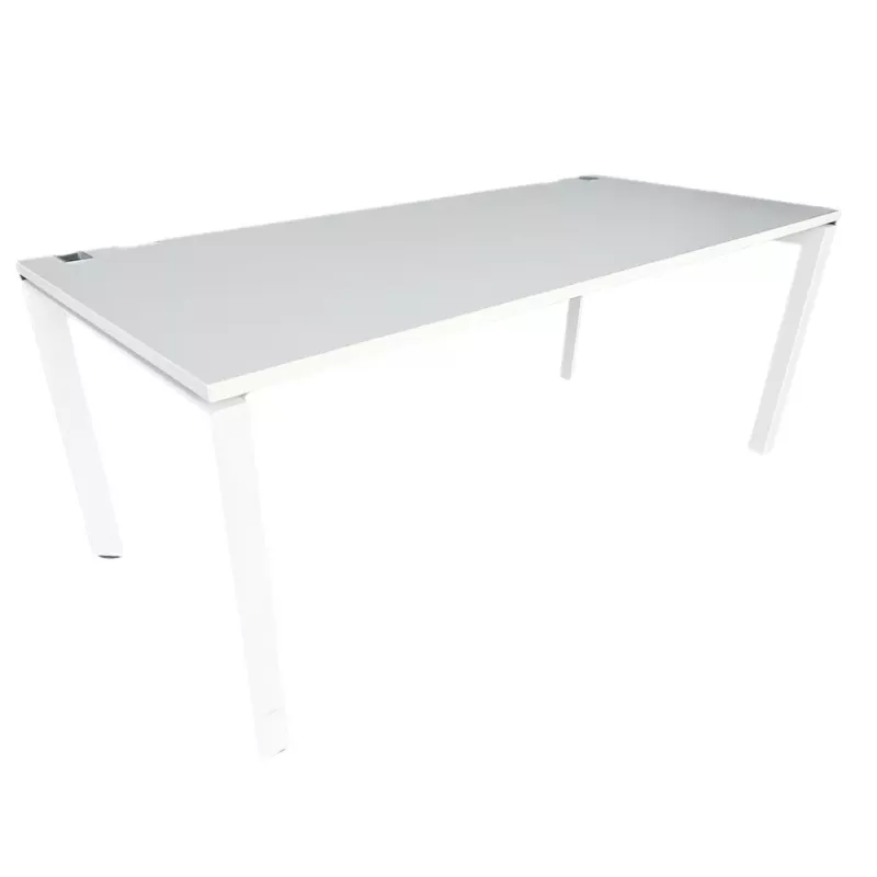 STEELCASE│FRAMEONE│Bureau droit Hauteur réglable L 180│Blanc/Blanc