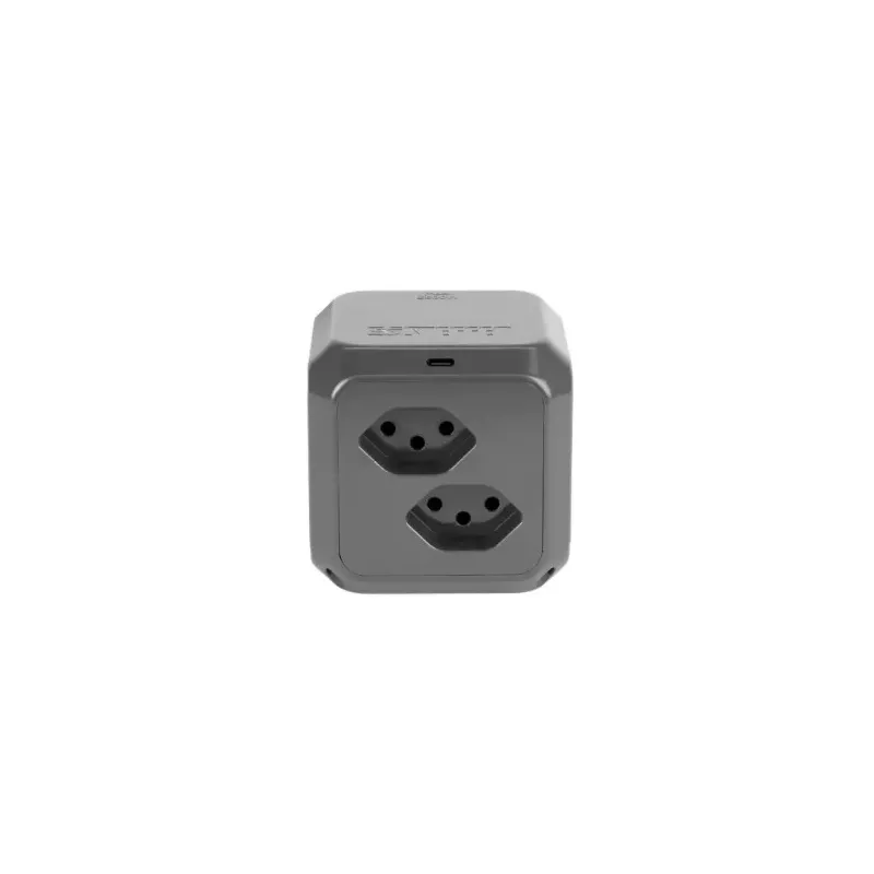 STEFFEN│Cube Multiprises anthracite USB C