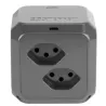 STEFFEN│Cube Multiprises anthracite USB C